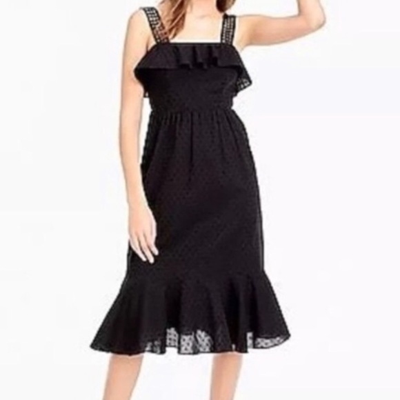 j crew eyelet midi dress